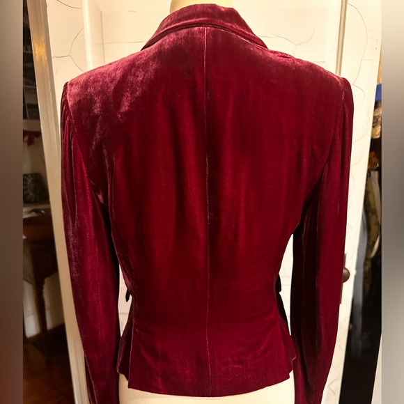 Philippe Adec Silk Jacket in Rich Eggplant - Picture 4 of 10